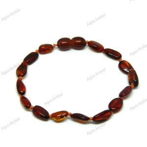 Pulsera Coñac Ovalada